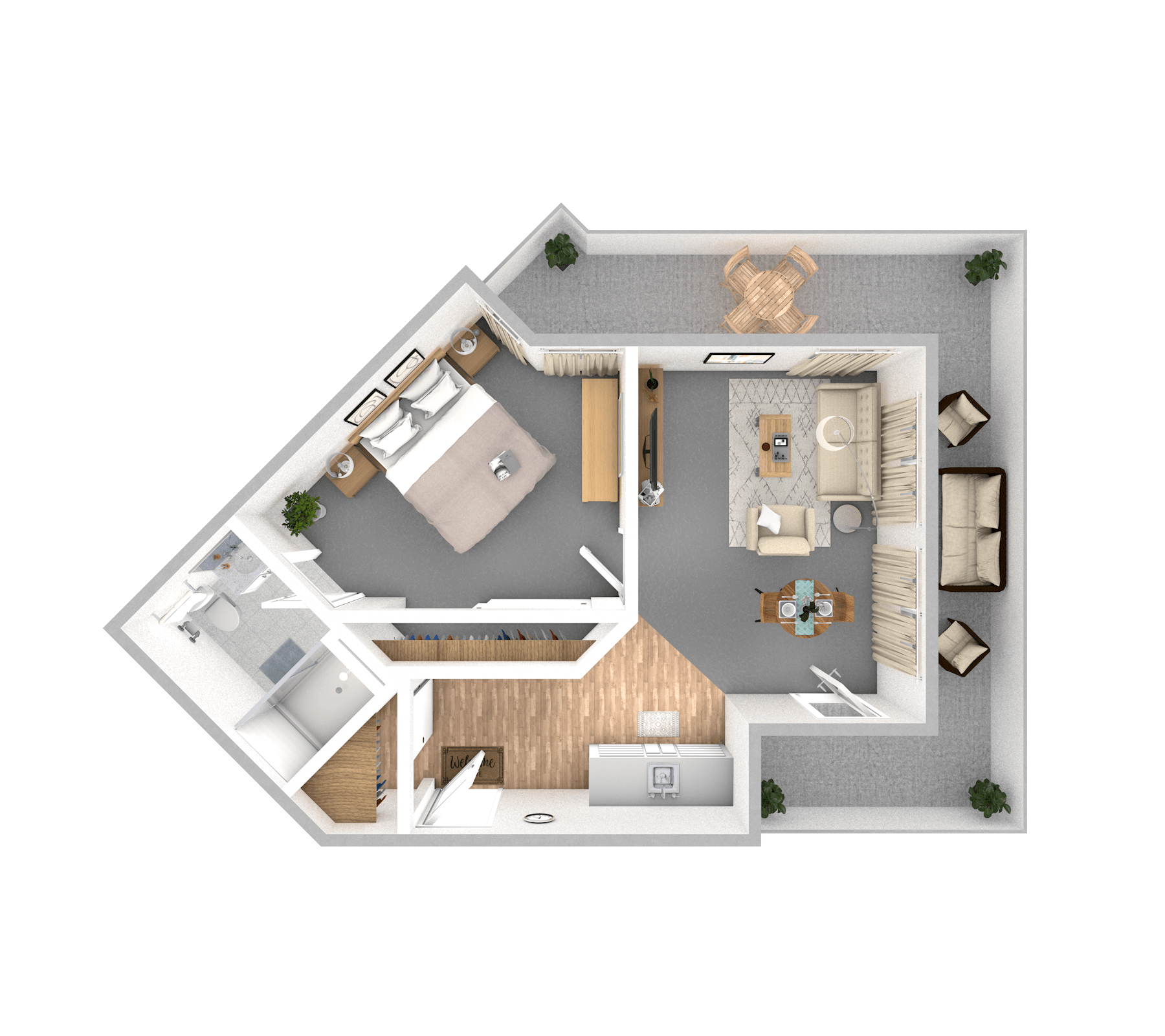 Gladiolus floor plan