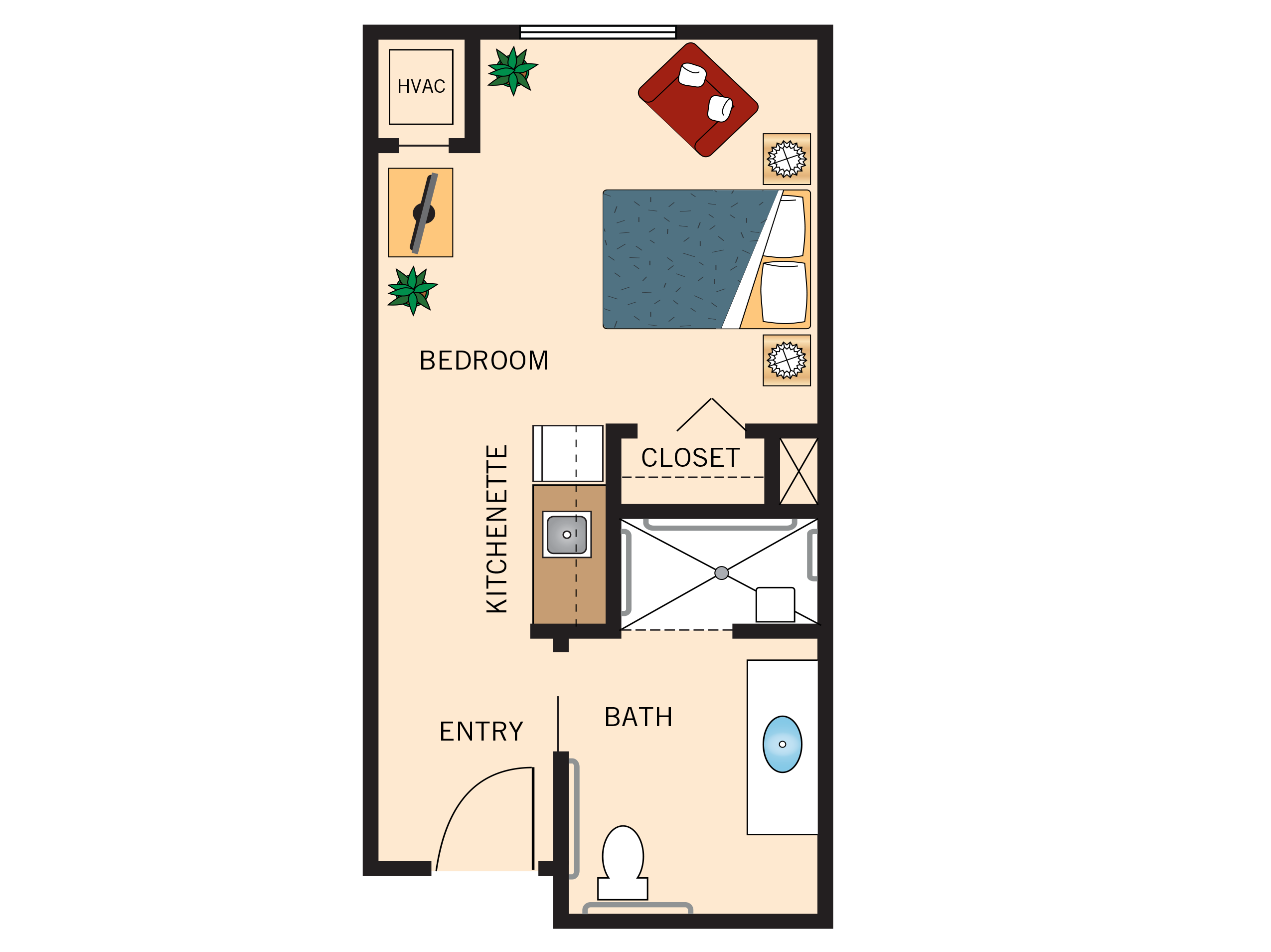 The Snowy Egret floor plan